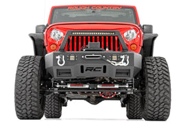 4.0 Inch Jeep Long Arm Suspension Lift Kit w/ Vertex Adjustable Reservoir Shocks 07-11 Wrangler JK 2-door Rough Country