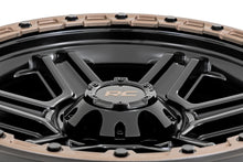 Load image into Gallery viewer, 79 Series Wheel One-Piece Semi Gloss Black w/Bronze Ring 15x8 5x4.5 -19mm Rough Country