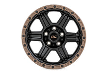 Load image into Gallery viewer, 79 Series Wheel One-Piece Semi Gloss Black w/Bronze Ring 15x8 5x5.5 -19mm Rough Country