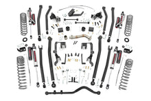 Cargar imagen en el visor de la galería, 4.0 Inch Jeep Long Arm Suspension Lift Kit w/ Vertex Adjustable Reservoir Shocks 12-18 Wrangler JK 2-door Rough Country