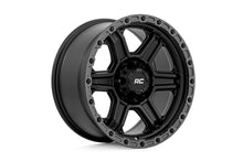 Load image into Gallery viewer, 79 Series Wheel One-Piece Semi Gloss Black w/Gunmetal Ring 17x8.5 6x5.5 0mm Rough Country