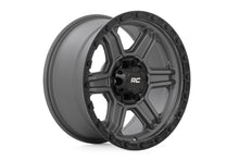 Load image into Gallery viewer, 79 Series Wheel One-Piece Gunmetal Gray w/Black Ring 17x8.5 6x5.5 0mm Rough Country