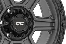 Load image into Gallery viewer, 79 Series Wheel One-Piece Gunmetal Gray w/Black Ring 17x8.5 6x5.5 0mm Rough Country