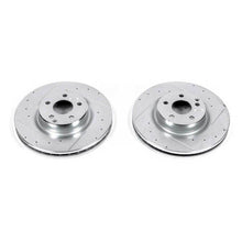 Cargar imagen en el visor de la galería, Power Stop 2006 Mercedes-Benz CLS500 Front Evolution Drilled &amp; Slotted Rotors - Pair