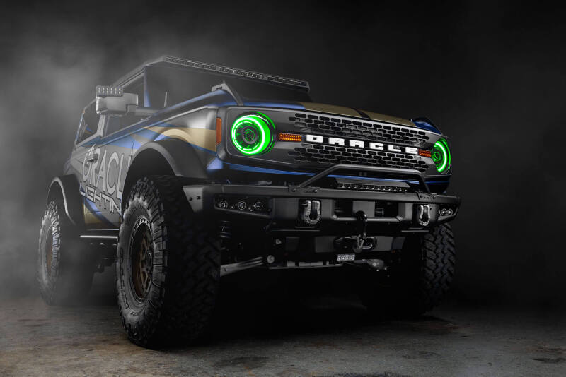 Oracle 2021+ Ford Bronco Oculus Bi-LED Projector Headlights - ColorSHIFT LED SEE WARRANTY