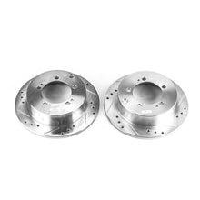 Cargar imagen en el visor de la galería, Power Stop 95-05 Chrysler Sebring Rear Evolution Drilled &amp; Slotted Rotors - Pair