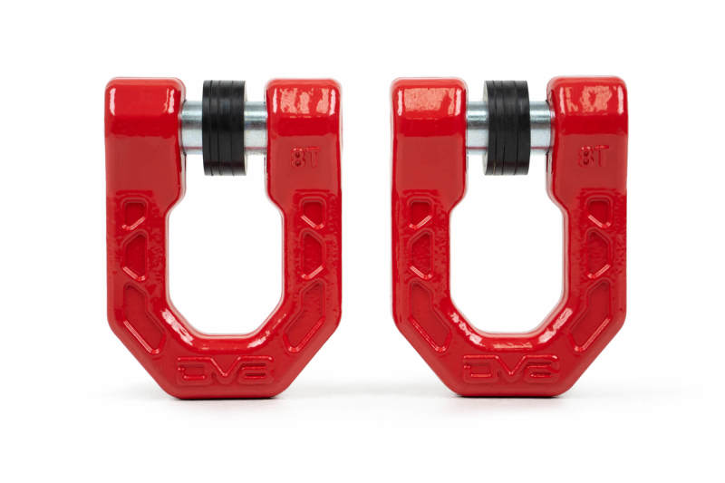 Grilletes con anilla en D DV8 Offroad Elite Series - Par (rojo)