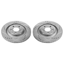 Cargar imagen en el visor de la galería, Power Stop 10-11 Audi S4 Rear Evolution Drilled &amp; Slotted Rotors - Pair