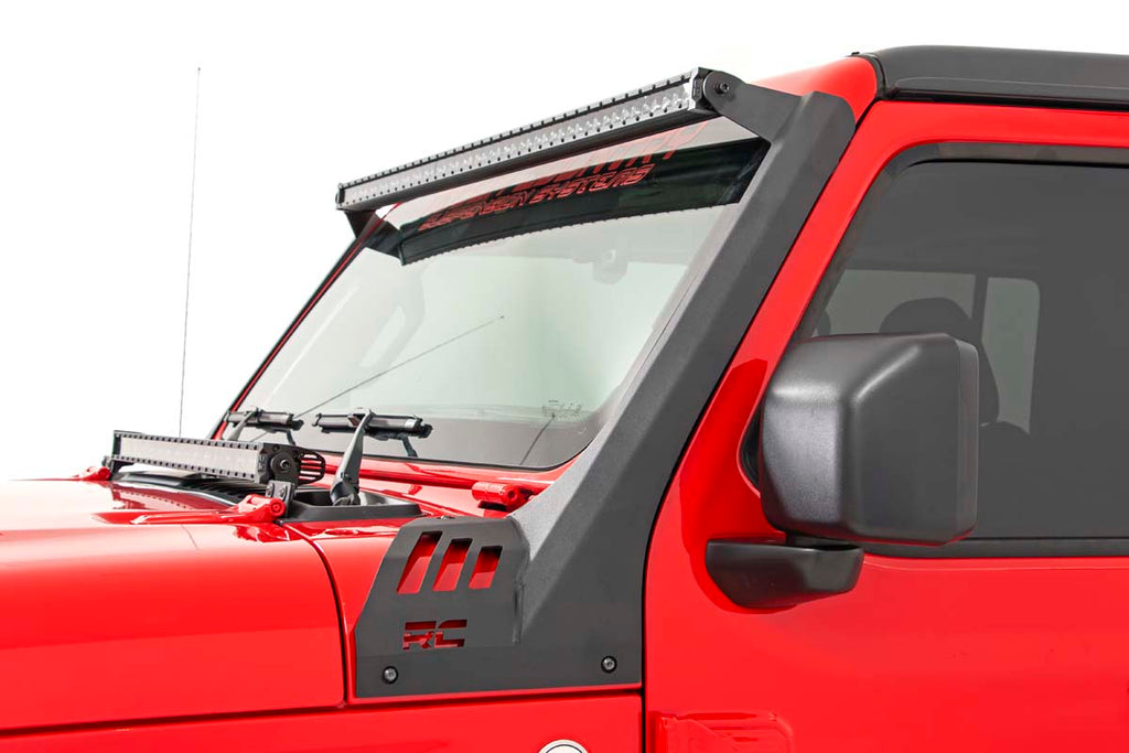 LED Light Kit Windshield 50 Inch Spectrum Dual Row Jeep Gladiator JT/Wrangler JL (18-26) Rough Country