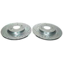Cargar imagen en el visor de la galería, Power Stop 2021 Kia Sorento Rear Drilled &amp; Slotted Rotor (Pair)
