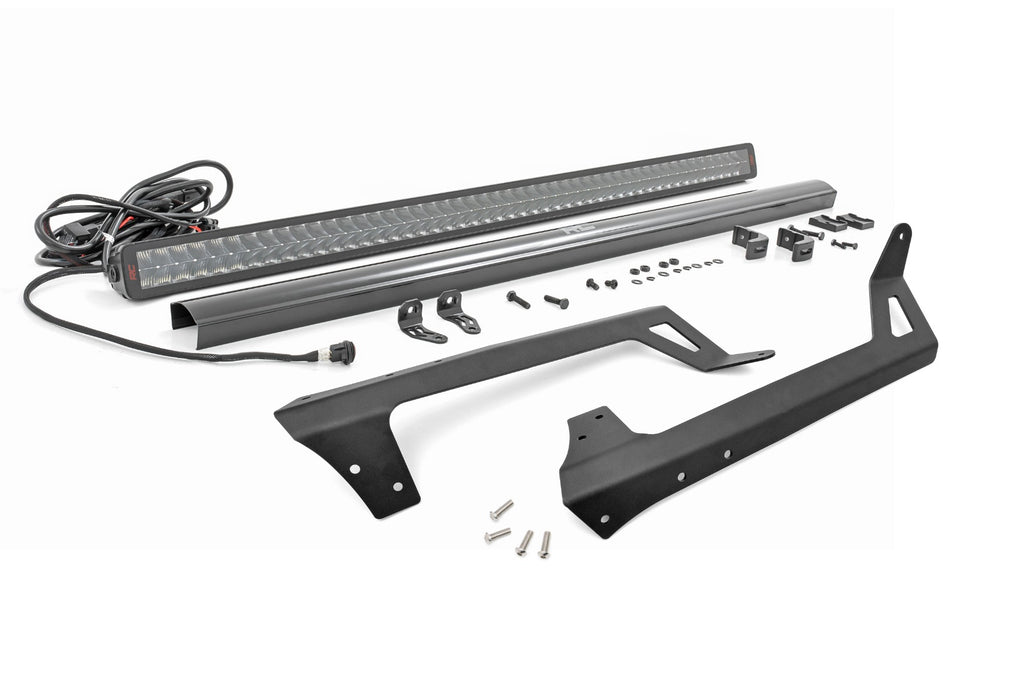 LED Light Kit Windshield 50 Inch Spectrum Dual Row Jeep Wrangler JK/Wrangler Unlimited (07-18) Rough Country