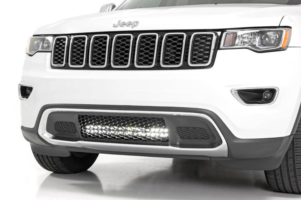 LED Light Kit Bumper Mount 20 Inch Spectrum Dual Row Jeep Grand Cherokee WK2 (11-20) Rough Country
