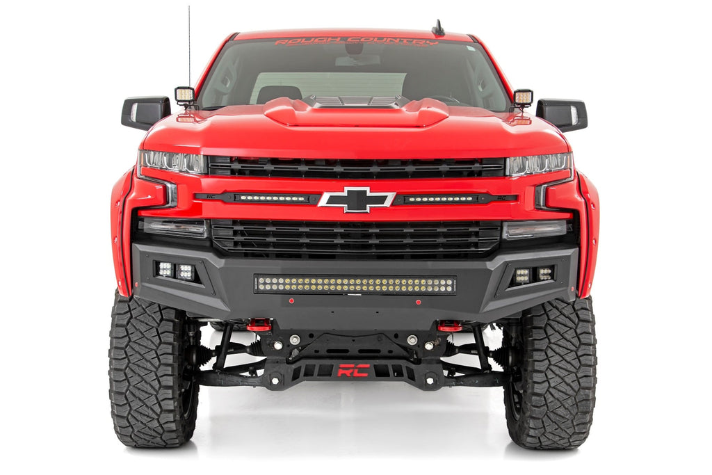 LED Light Kit Ditch Mount 2 Inch Spectrum Pair Spot Chevy Silverado 1500 (19-26) Rough Country