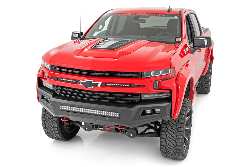 LED Light Kit Ditch Mount 2 Inch Spectrum Pair Spot Chevy Silverado 1500 (19-26) Rough Country