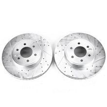 Cargar imagen en el visor de la galería, Power Stop 2003 Dodge Durango Front Evolution Drilled &amp; Slotted Rotors - Pair