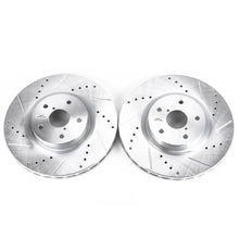 Cargar imagen en el visor de la galería, Power Stop 05-14 Subaru Impreza Front Evolution Drilled &amp; Slotted Rotors - Pair