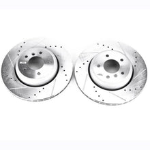 Cargar imagen en el visor de la galería, Power Stop 08-10 BMW 535i Rear Evolution Drilled &amp; Slotted Rotors - Pair