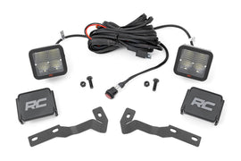 LED Light Kit Ditch Mount 2 Inch Spectrum Pair Spot Toyota Tacoma (16-23) Rough Country