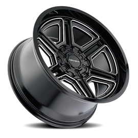 Mayhem Offroad Wheels Hermosa 8113 BM 20x9 Milled Black 18 Off Set 5 Lug 5.71 BSM 87 Bore 114.3 Bolt Circle Cast Aluminum