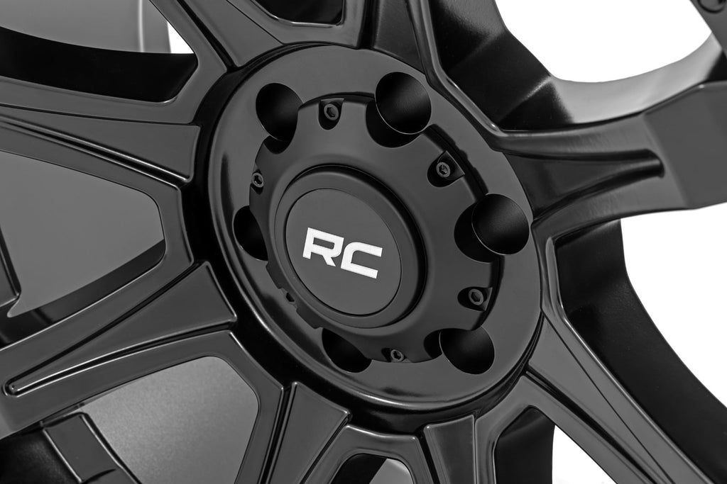 81 Series Wheel One-Piece Semi Gloss Black 20x9 8x180 0mm Rough Country