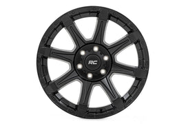 81 Series Wheel One-Piece Semi Gloss Black 20x10 6x5.5 -19mm Rough Country