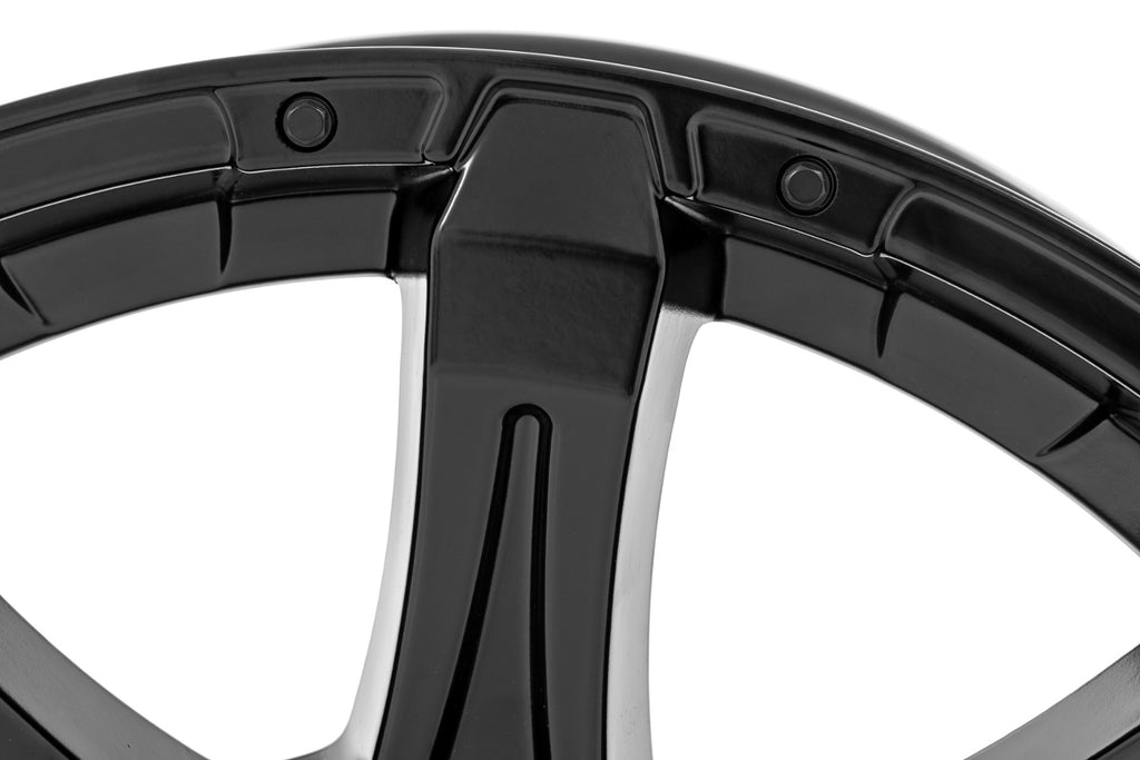 81 Series Wheel One-Piece Semi Gloss Black 20x10 6x5.5 -19mm Rough Country