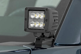 LED Light Kit Ditch Mount 2 Inch Spectrum Pair Spot Ford F-150 (15-26)/F-150 Lightning (22-26) Rough Country