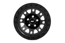 Cargar imagen en el visor de la galería, 82 Series Wheel One-Piece Semi Gloss Black 17x9 5x4.5 -12mm Rough Country