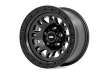 Cargar imagen en el visor de la galería, 82 Series Wheel One-Piece Semi Gloss Black 18x9 5x4.5 0mm Rough Country