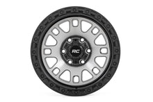 Cargar imagen en el visor de la galería, 82 Series Wheel One-Piece Machined Semi Gloss Black 18x9 6x5.5 -12mm Rough Country