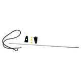 Black Antenna Kit for 1975-1995 Jeep CJ's & YJ Wrangler; Includes Bracket