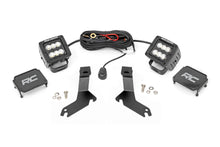 Cargar imagen en el visor de la galería, LED Light Kit Ditch Mount 2 Inch Black Pair Flood Chevy Silverado 1500 (99-06)/Tahoe (00-06) Rough Country