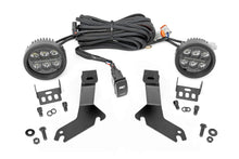 Load image into Gallery viewer, LED Light Kit Ditch Mount Black Series Round 3.5 Inch Amber DRL Chevy 1500 (99-06) Rough Country