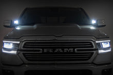 Load image into Gallery viewer, LED Light Kit Ditch Mount 2 Inch Black Pair Amber DRL Ram 1500 (19-26) Rough Country