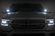 Load image into Gallery viewer, LED Light Kit Ditch Mount 2 Inch Black Pair White DRL Ram 1500 (19-26) Rough Country