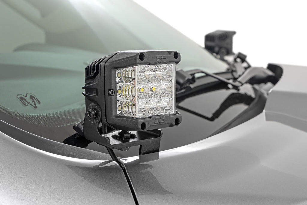 LED Light Kit Ditch Mount 3 Inch OSRAM Wide Ram 1500 2WD/4WD (2019-2026) Rough Country