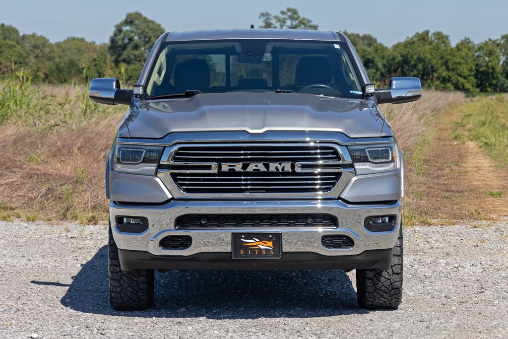 LED Light Kit Ditch Mount 2 Inch Spectrum Pair Spot Ram 1500 (19-26) Rough Country