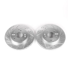 Cargar imagen en el visor de la galería, Power Stop 99-00 Mercedes-Benz C230 Front Evolution Drilled &amp; Slotted Rotors - Pair