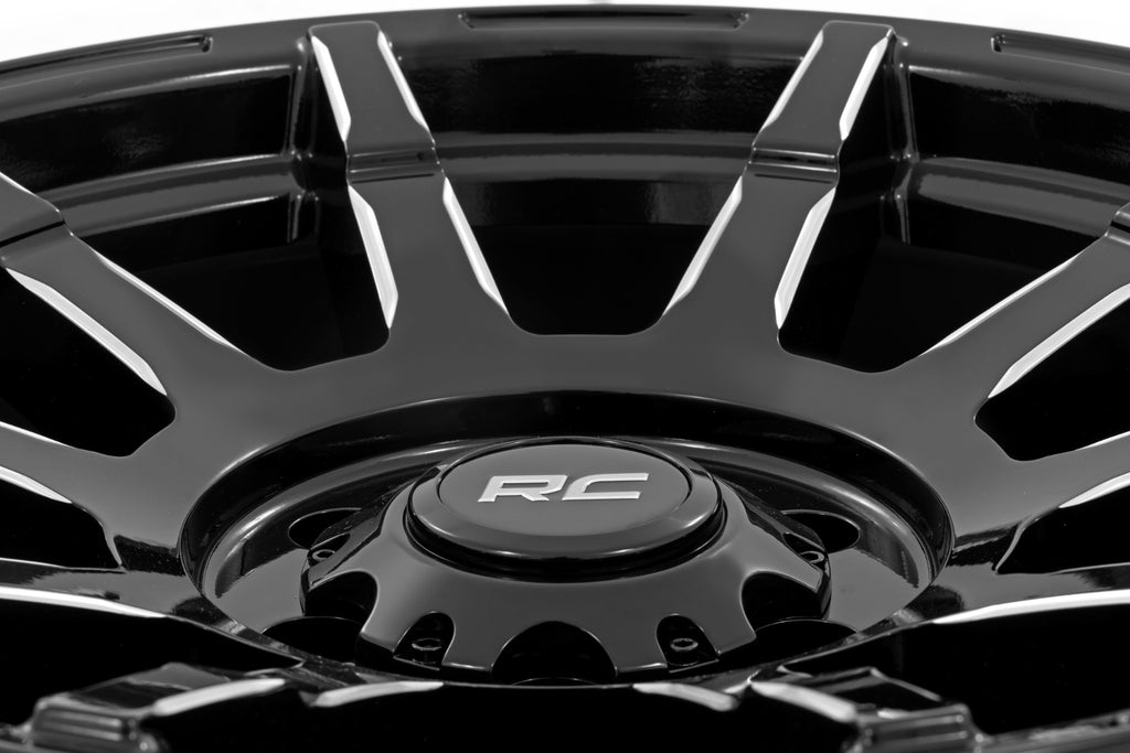 83 Series Wheel One-Piece Gloss Black 20x9 8x170 -12mm Rough Country