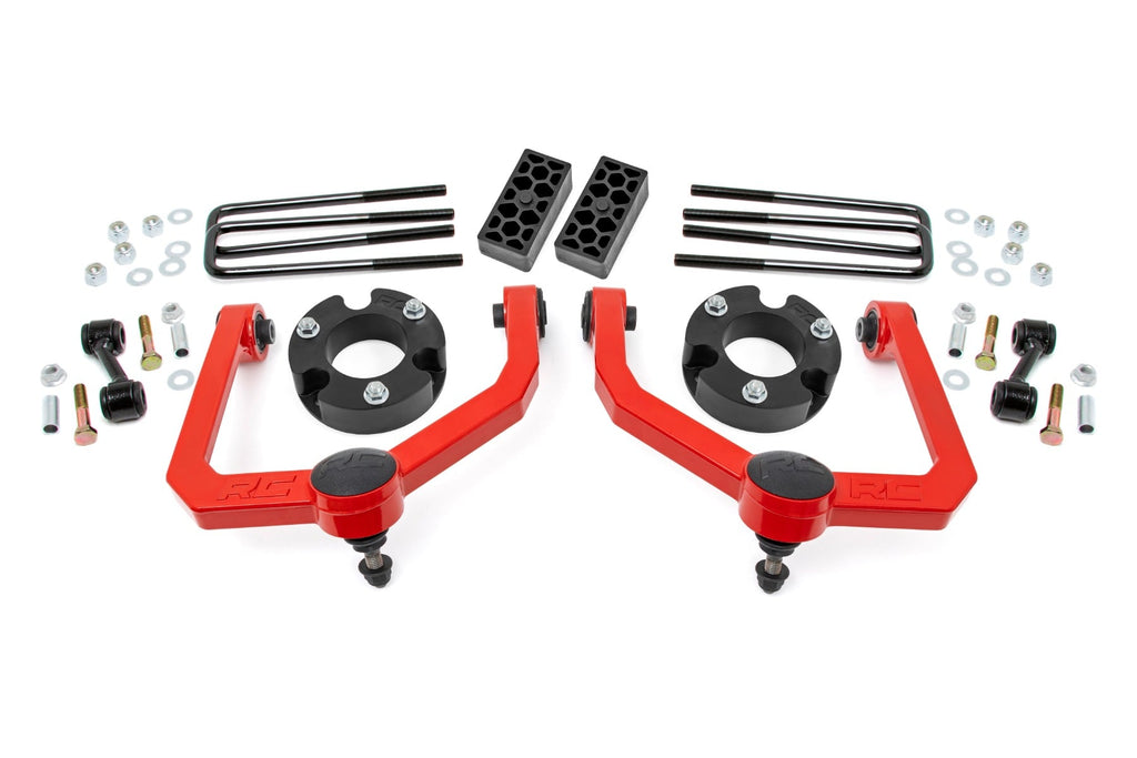 3 Inch Lift Kit Red Nissan Titan 2WD/4WD (2004-2024) Rough Country