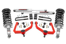 Load image into Gallery viewer, 3 Inch Lift Kit N3 Struts &amp; Shocks Red Nissan Titan 4WD (2017-2024) Rough Country