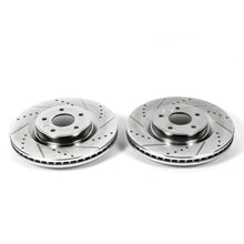 Cargar imagen en el visor de la galería, Power Stop 2013 Infiniti JX35 Front Evolution Drilled &amp; Slotted Rotors - Pair