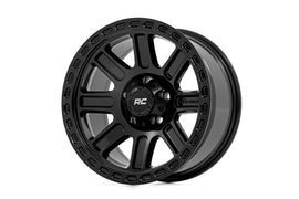 84 Series Wheel One-Piece Gloss Black 15x8 5x5.5 -19mm Rough Country