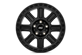 84 Series Wheel One-Piece Gloss Black 15x8 5x5.5 -19mm Rough Country