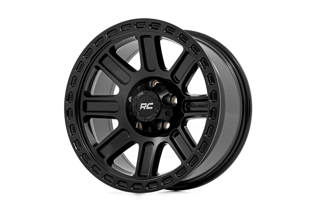 84 Series Wheel Gloss Black 17x8.5 5x5 +0mm Rough Country