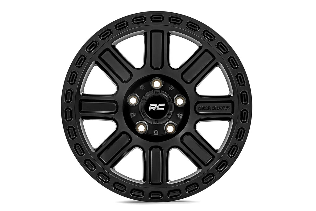 84 Series Wheel Gloss Black 17x8.5 6x5.5 +25mm Rough Country