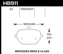 Cargar imagen en el visor de la galería, Hawk 17-18 Mercedes-Benz E43 AMG 4Matic 3.0L/ 2018 Mercedes-Benz E400 HPS 5.0 Street Pastillas de freno traseras