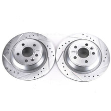 Cargar imagen en el visor de la galería, Power Stop 12-15 Land Rover Range Rover Evoque Rear Evolution Drilled &amp; Slotted Rotors - Pair