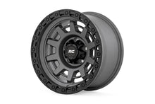 Cargar imagen en el visor de la galería, 85 Series Wheel One-Piece Gunmetal Gray/Black 15x8 5x5.5 -19mm Rough Country