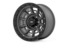 Load image into Gallery viewer, 85 Series Wheel Simulated Beadlock Gunmetal Gray/Black 17x9 5x4.5 -12mm Rough Country